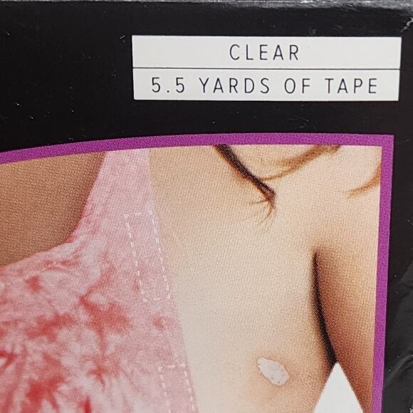 Fashion Forms Women's Clear Dress Tape with Pink Dispenser Over 5 Yards NIB - Picture 3 of 7